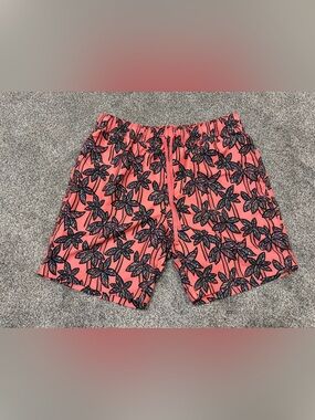 Hanna Andersson Coral Multicolor Tropical Print Shorts